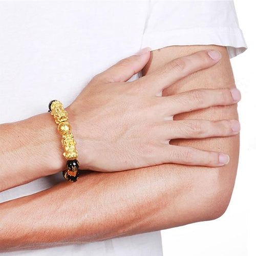 Double Pixiu Bracelet – Feng Shui Wealth & Protection Charm Jewelry