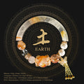 Yellow Blossom Crystal Jade Bangle – Elegant Natural Stone Bracelet for Women