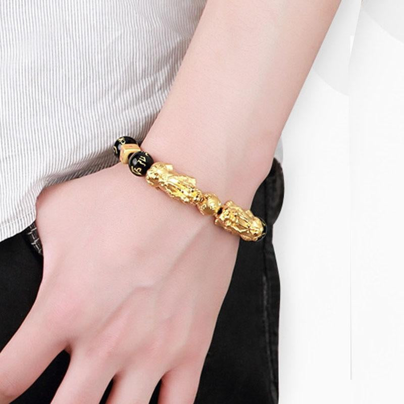 Double Pixiu Bracelet – Feng Shui Wealth & Protection Charm Jewelry