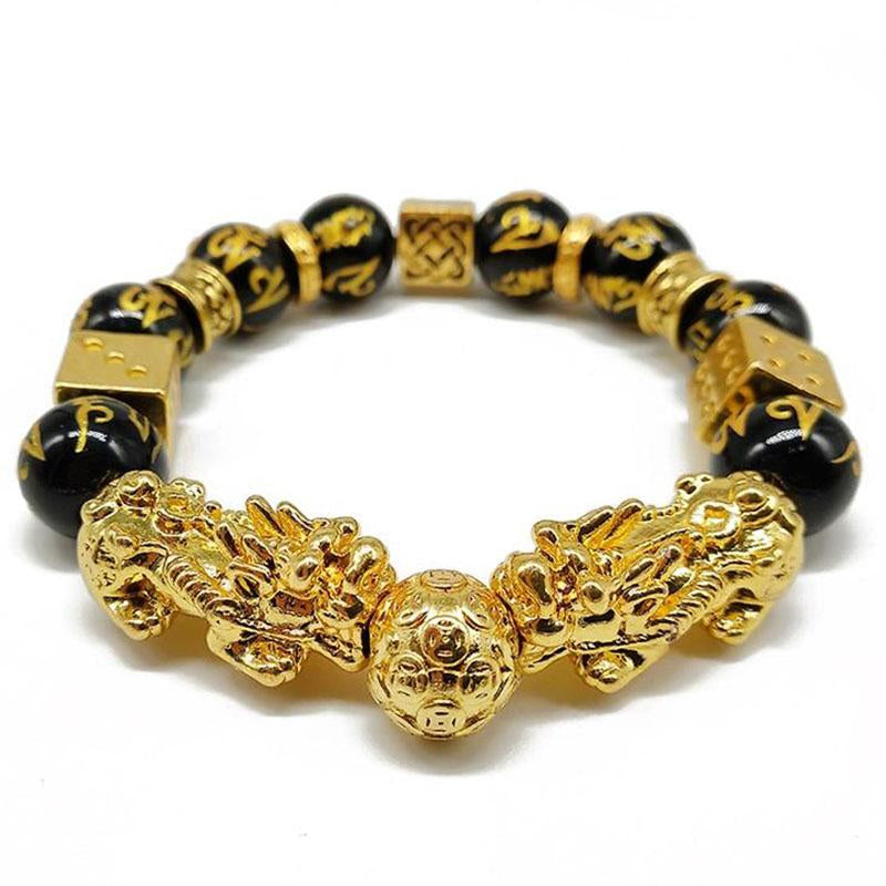 Double Pixiu Bracelet – Feng Shui Wealth & Protection Charm Jewelry