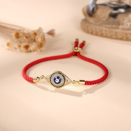 Red String Evil Eye Bracelet – Handmade Spiritual Protection & Good Luck Jewelry