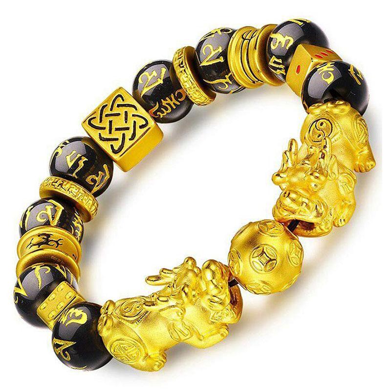 Double Pixiu Bracelet – Feng Shui Wealth & Protection Charm Jewelry