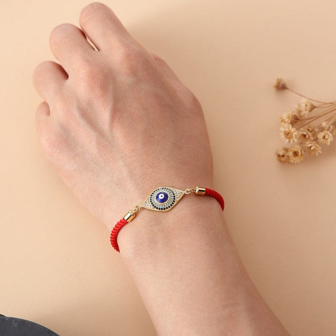 Red String Evil Eye Bracelet – Handmade Spiritual Protection & Good Luck Jewelry