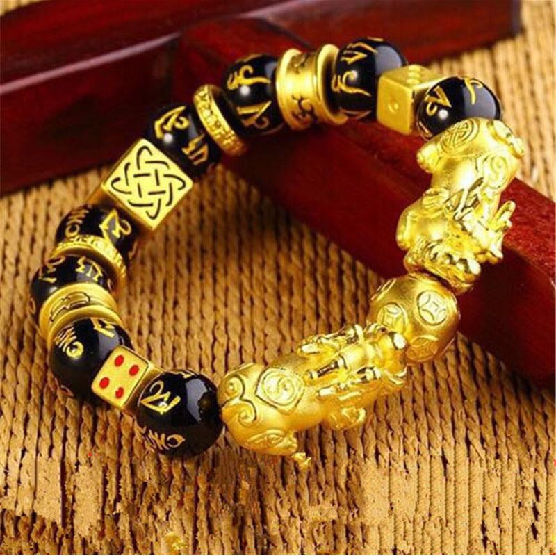 Double Pixiu Bracelet – Feng Shui Wealth & Protection Charm Jewelry