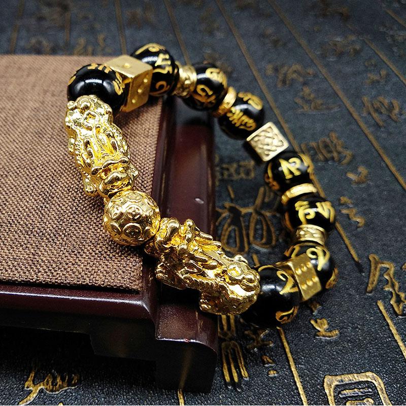 Double Pixiu Bracelet – Feng Shui Wealth & Protection Charm Jewelry