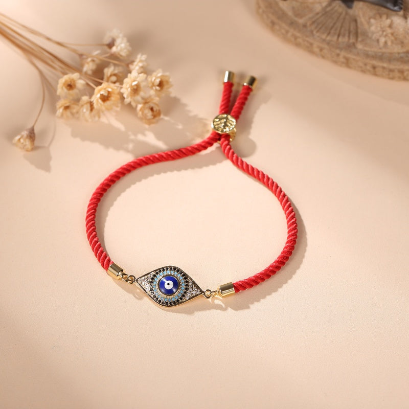 Red String Evil Eye Bracelet – Handmade Spiritual Protection & Good Luck Jewelry