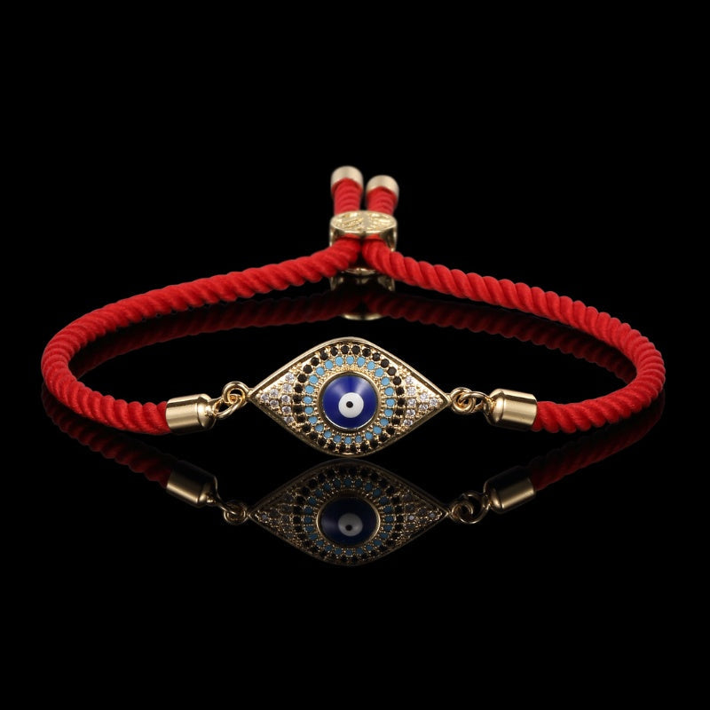 Red String Evil Eye Bracelet – Handmade Spiritual Protection & Good Luck Jewelry