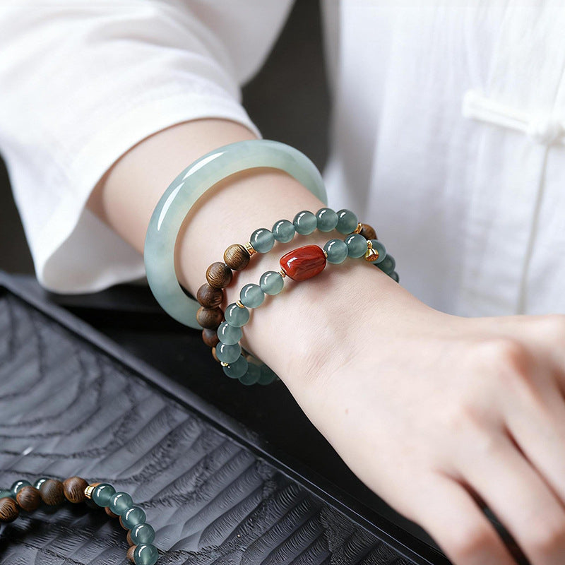 Five Elements "Water" Flow & Wealth Bracelet · Natural Feng Shui Wisdom Talisman