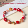 Dunhuang Colors Auspicious Gemstone Bead Bracelet
