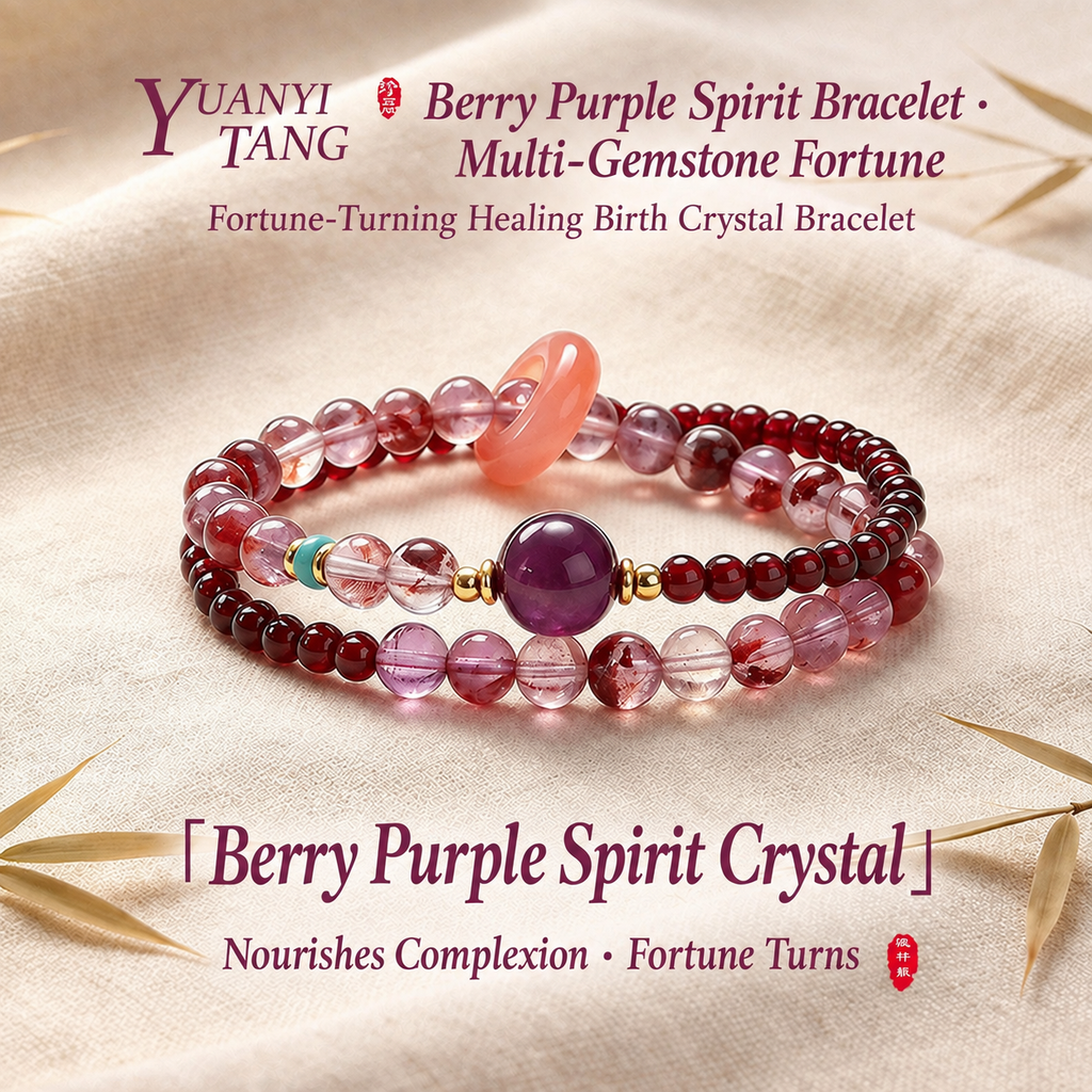 The Li Fire Talisman: Authentic Amethyst & Harmony Gemstone Bracelet
