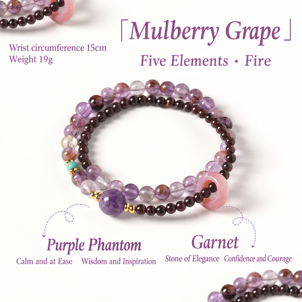 The Li Fire Talisman: Authentic Amethyst & Harmony Gemstone Bracelet