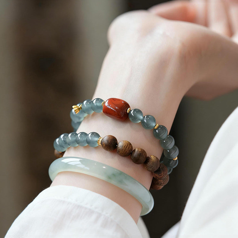 Five Elements "Water" Flow & Wealth Bracelet · Natural Feng Shui Wisdom Talisman