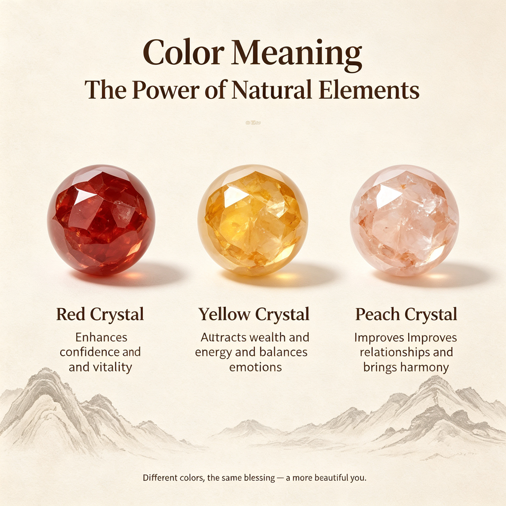 Natural Red & Yellow Faceted Crystal Bracelet